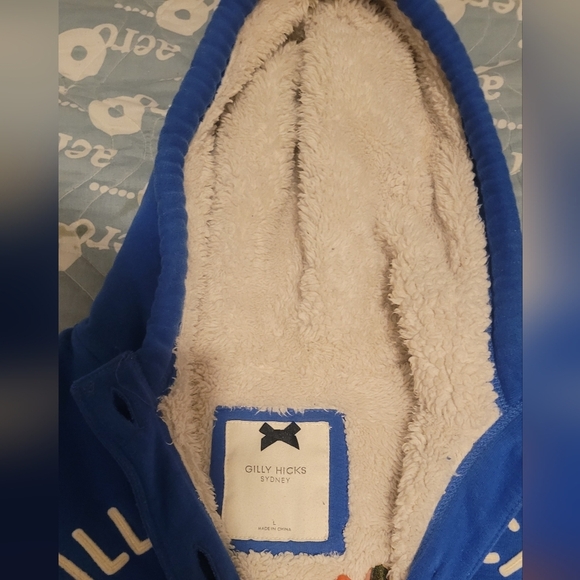 Gilly Hicks Royal Blue Button-Up Sweatshirt - Picture 6 of 9